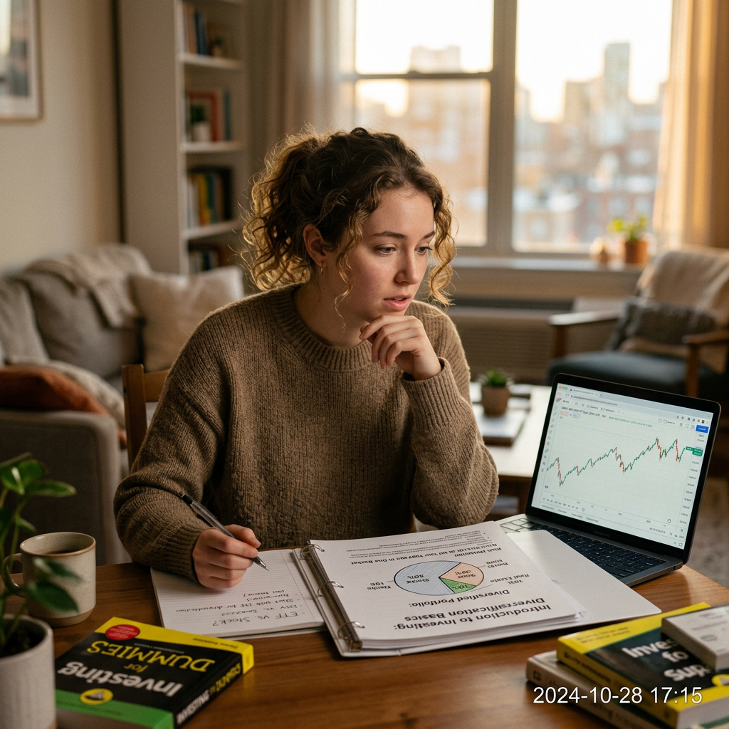 Young woman building wealth strategies